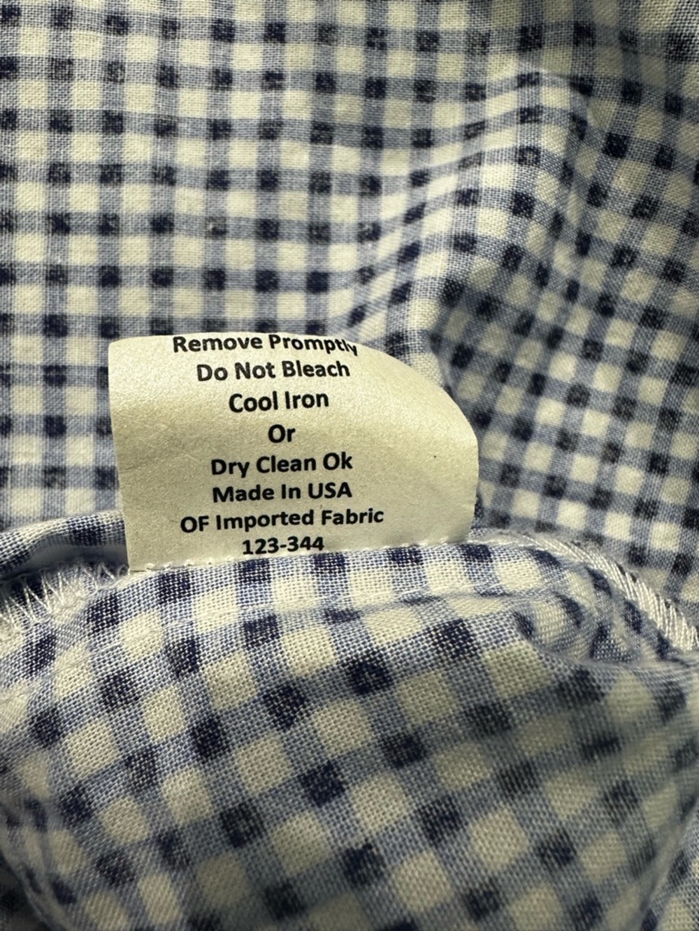 Sara Campbell Navy and White 100% Cotton Blouse - Picture 6 of 7